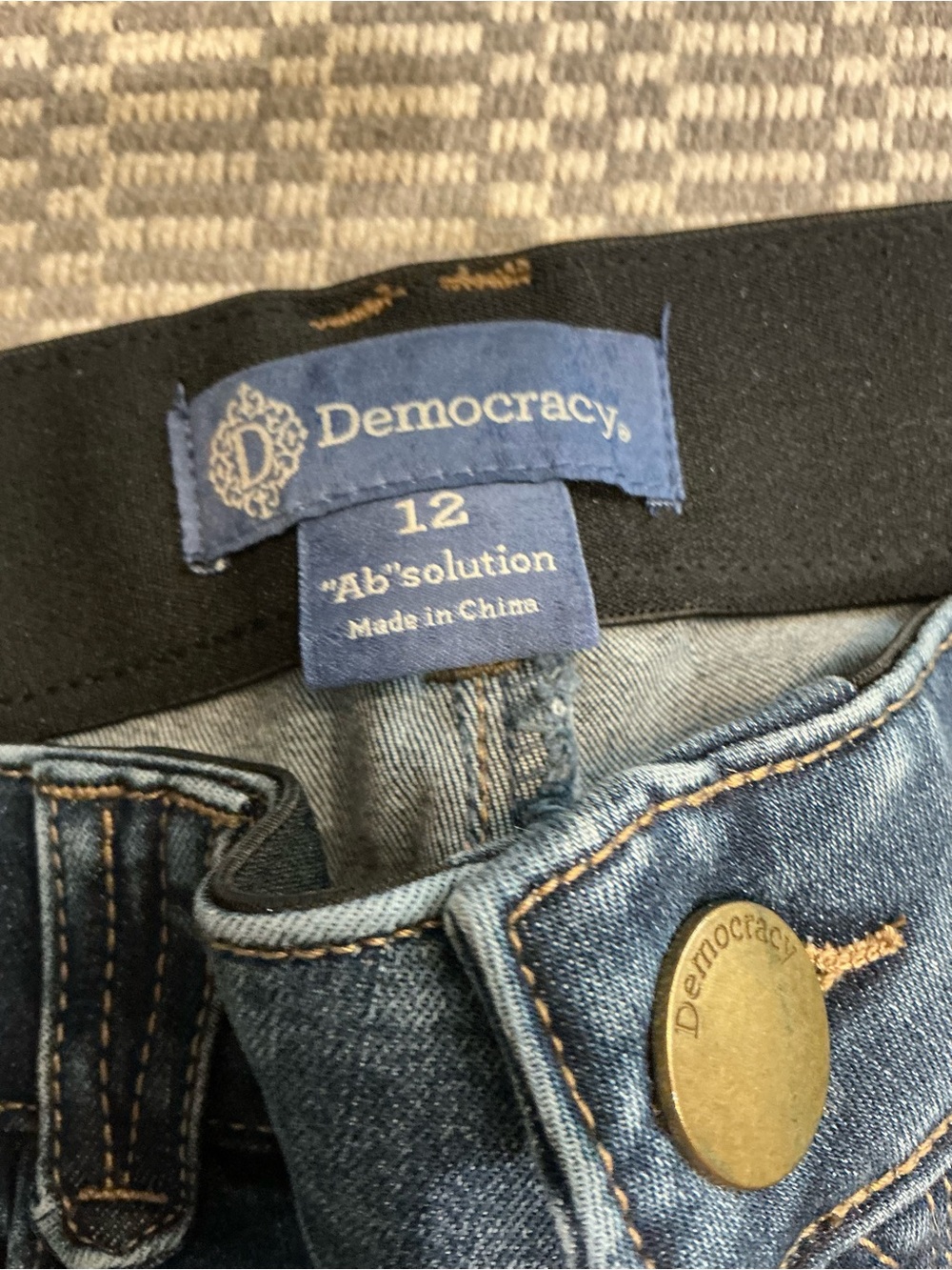 Democracy Blue High-Rise Ab'solution Jeans